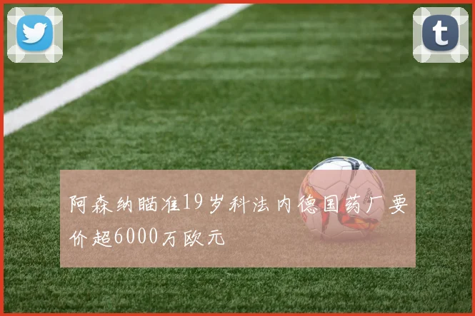 阿森纳瞄准19岁科法内德国药厂要价超6000万欧元